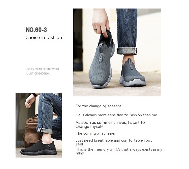 Summer Plus Size Mesh Men's Breathable Shoes foto 4