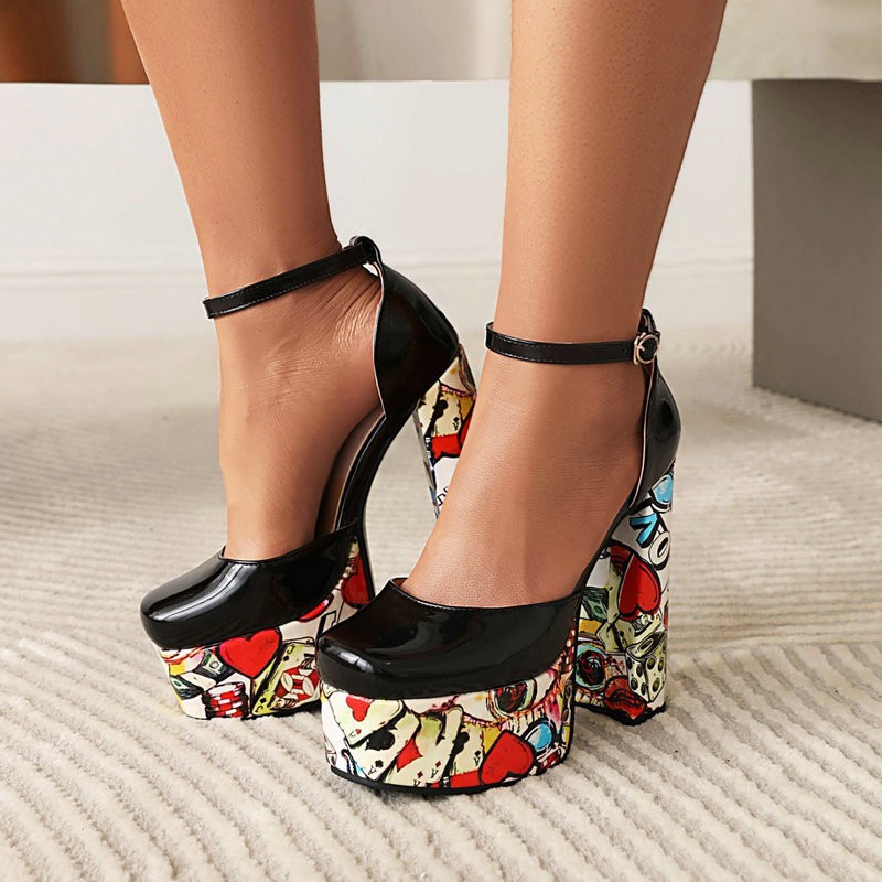 Chunky-heeled Ultra-high Waterproof Platform Sandals foto 5