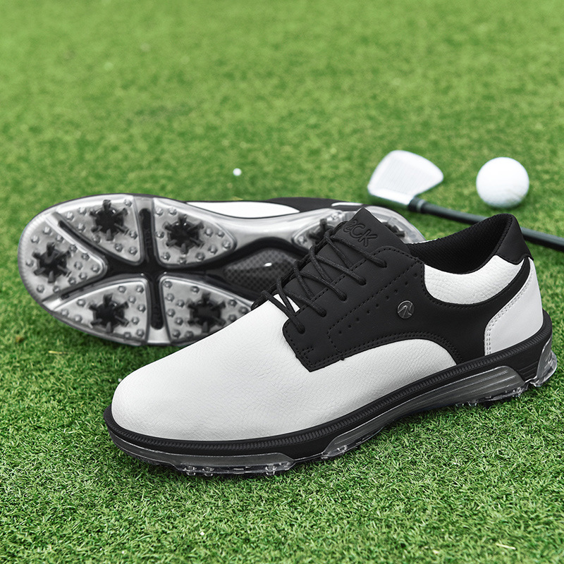 Men's Plus Size Fixed Studs Golf Training British Style Waterproof Sneakers foto 3