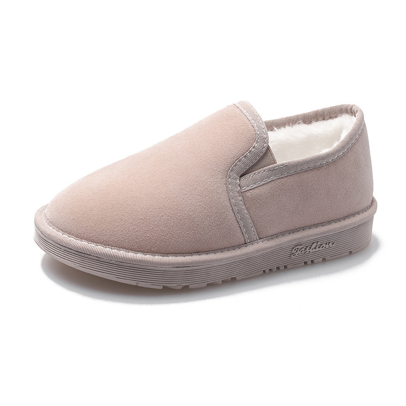 Fleece-lined Thick Flat Students Warm-keeping Fashion Round Toe Snow Boots foto 2