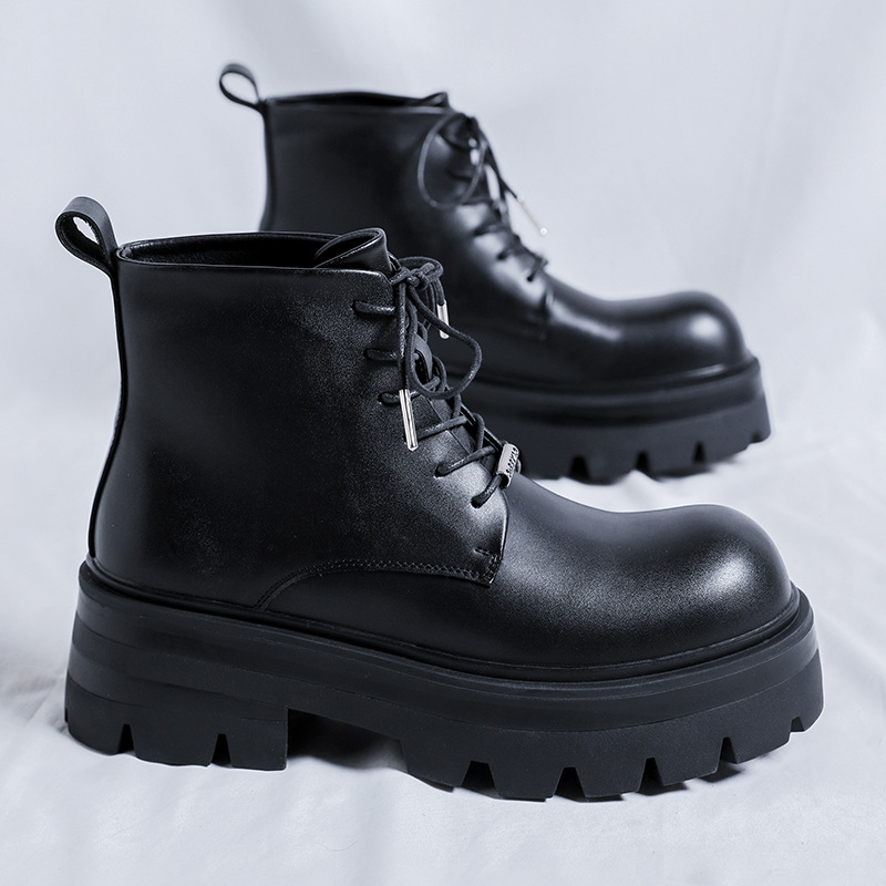 Black Working Wear Motorcycle Boots foto 5