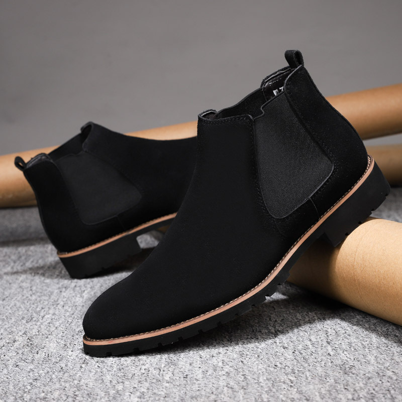 High-top Sleeve Suede Leather Surface Plus Size Casual Boots Fashion All-matching foto 4