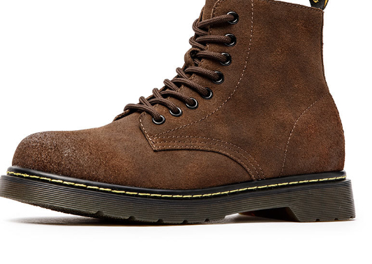 High Top British Style Martin Boots Trendy Men's Shoes Leather Ankle Boots foto 2