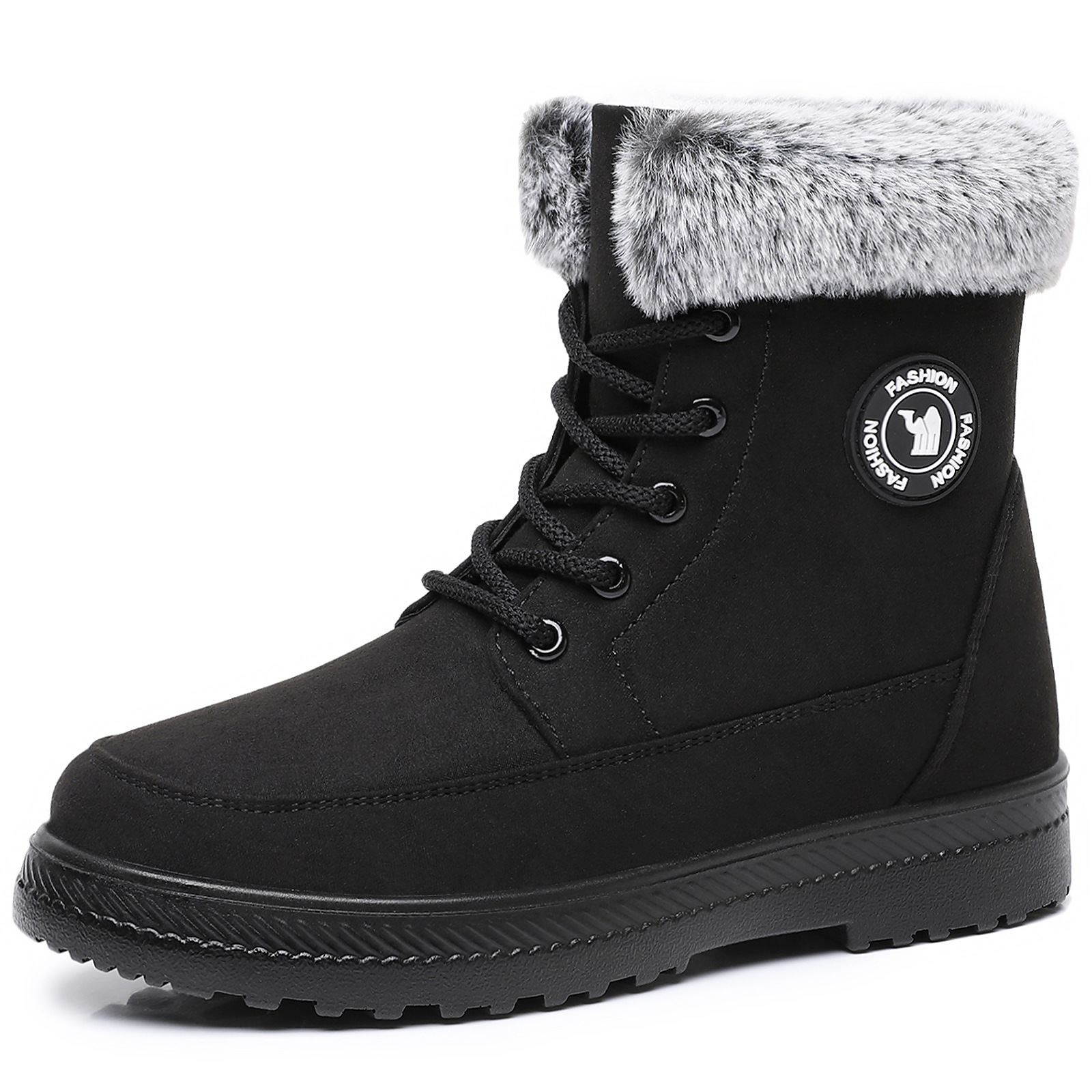 Women's Cotton Soft Bottom Wild Boots foto 3