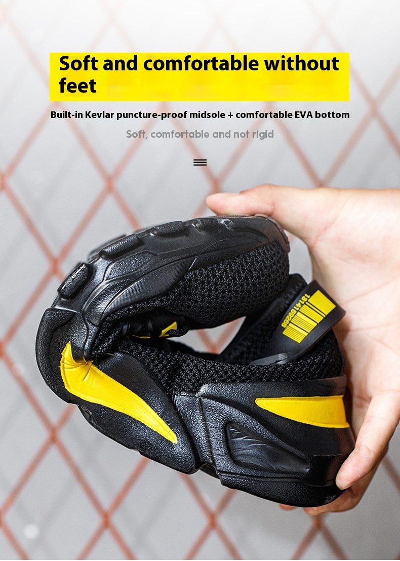 Men's Fashion Summer Breathable Work Shoes foto 5