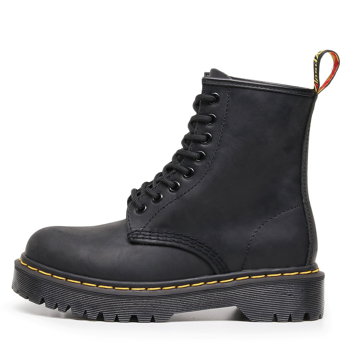 Womens British-style Full-grain Leather Biker Boots Stylish And On-trend foto 5