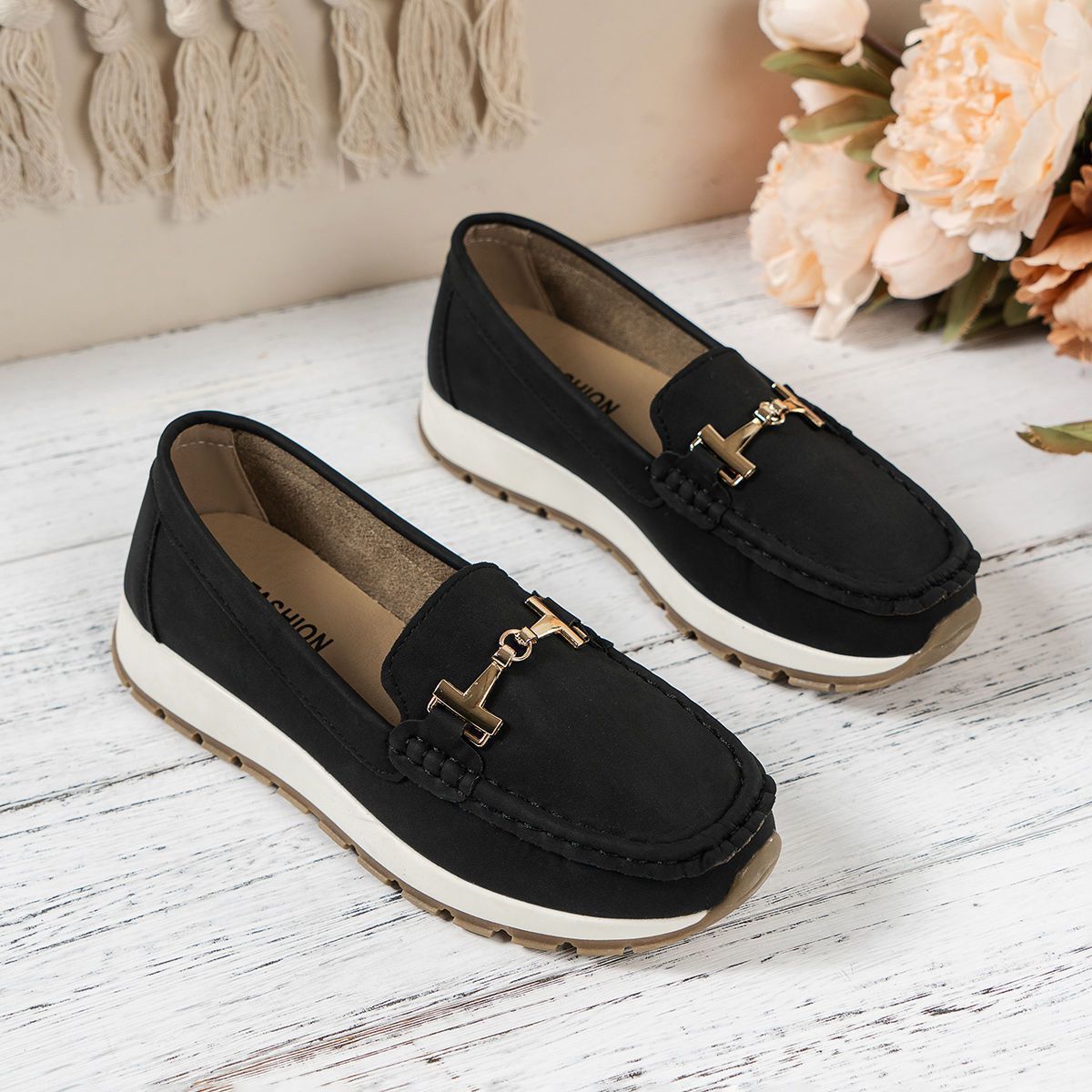 Women's Non-slip Soft Bottom Loafers Casual Pumps foto 5