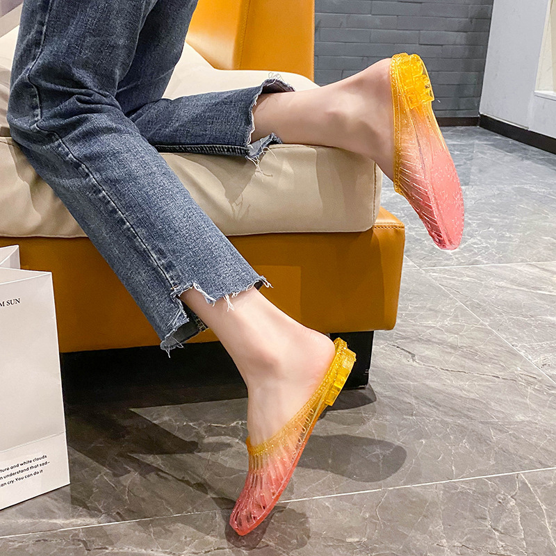 Fashion Crystal Women's Toe-covered Non-slip Sandals foto 4