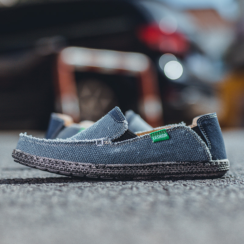 Slip-on Old Beijing Cloth Male Retro Lazy Trendy Casual Shoes foto 5