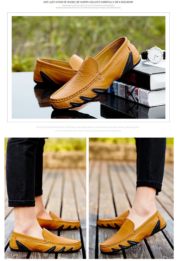 Retro British Style Small Leather Shoes For Men foto 3