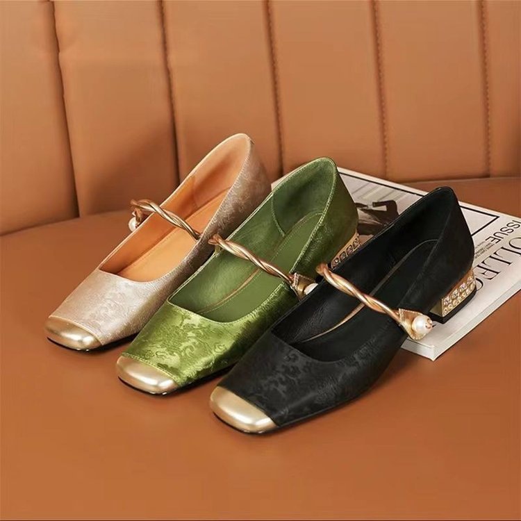 Spring And Summer New Retro Easy Matching French Low-cut Shoes foto 5