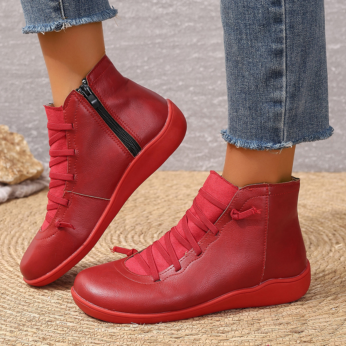 Female Plus Size British Martin Boots Casual Boots foto 4