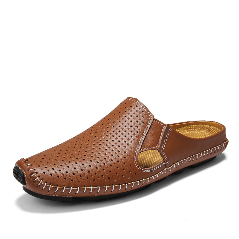 Breathable Stylish Semi-slippers Men's Hollow foto 4