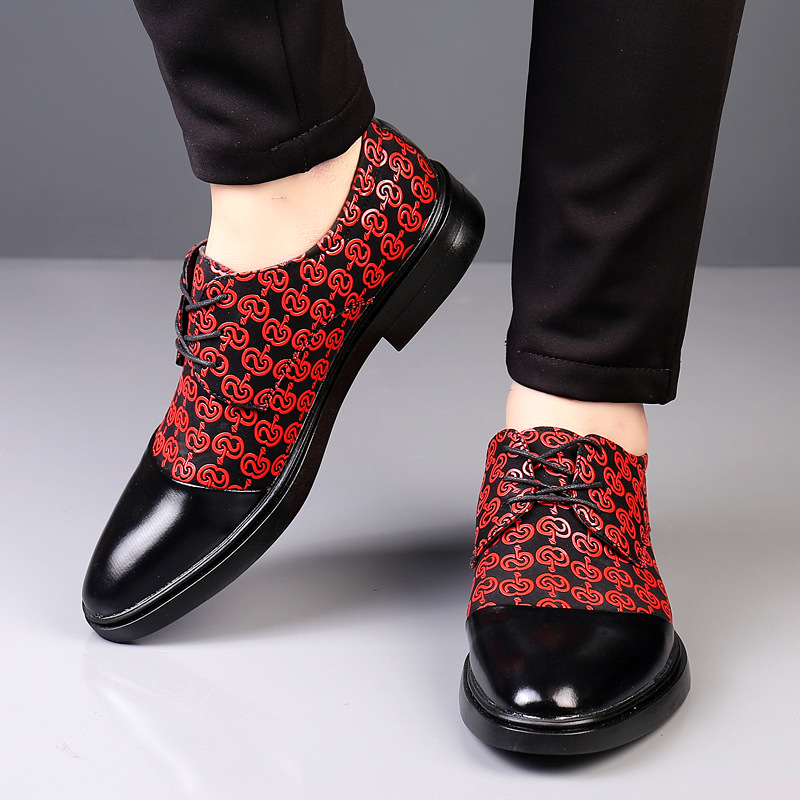 Men's Casual British-Style Korean-Style Pointed-Toe Leather Shoes foto 5
