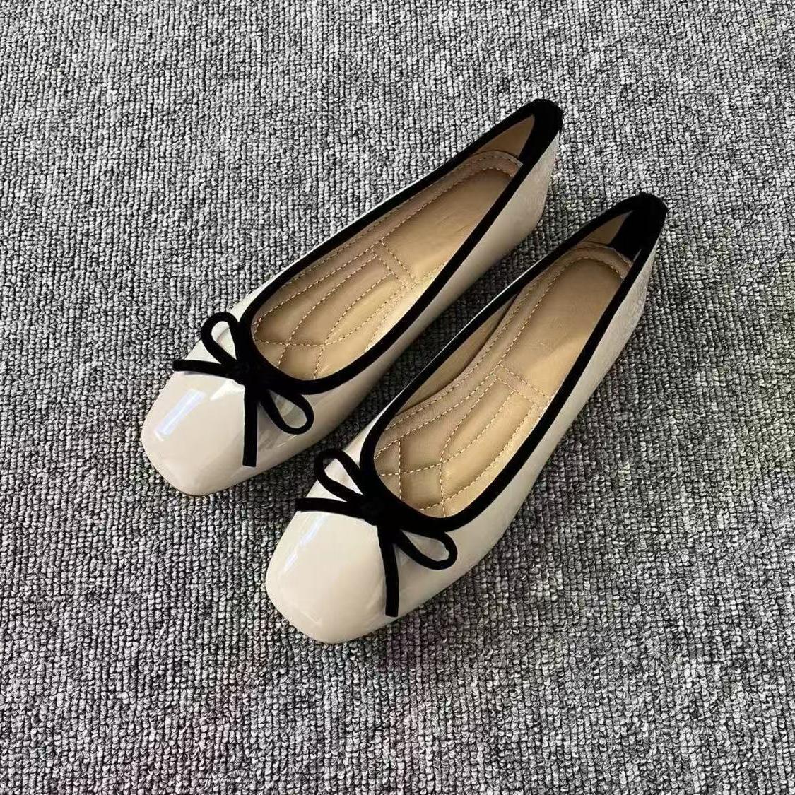 Flat Shoes Low-cut Patent Leather Fashion Mary Jane Shoes foto 3