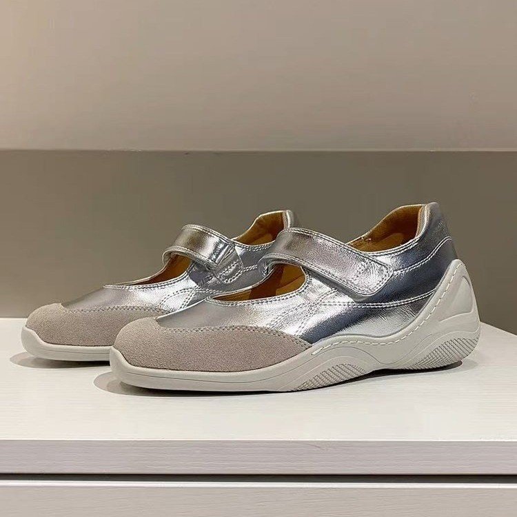 Fashion Sports Ballet Girl Thick Bottom Velcro Mary Jane Niche Leisure Pumps foto 2