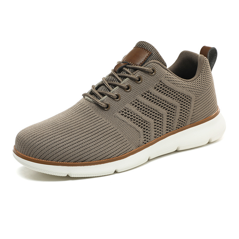 Mens Shoes, Foreign Trade, Flyknit Breathable Mesh, Breathable Casual Shoes