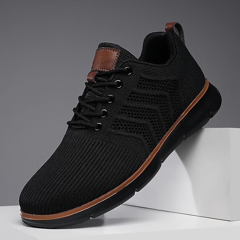 Mens Shoes, Foreign Trade, Flyknit Breathable Mesh, Breathable Casual Shoes foto 5