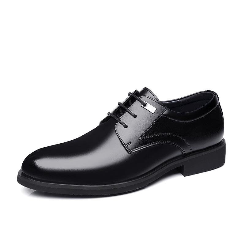 Business Formal Wear Breathable Hollow Men's Cowhide Height Increasing Shoes foto 3