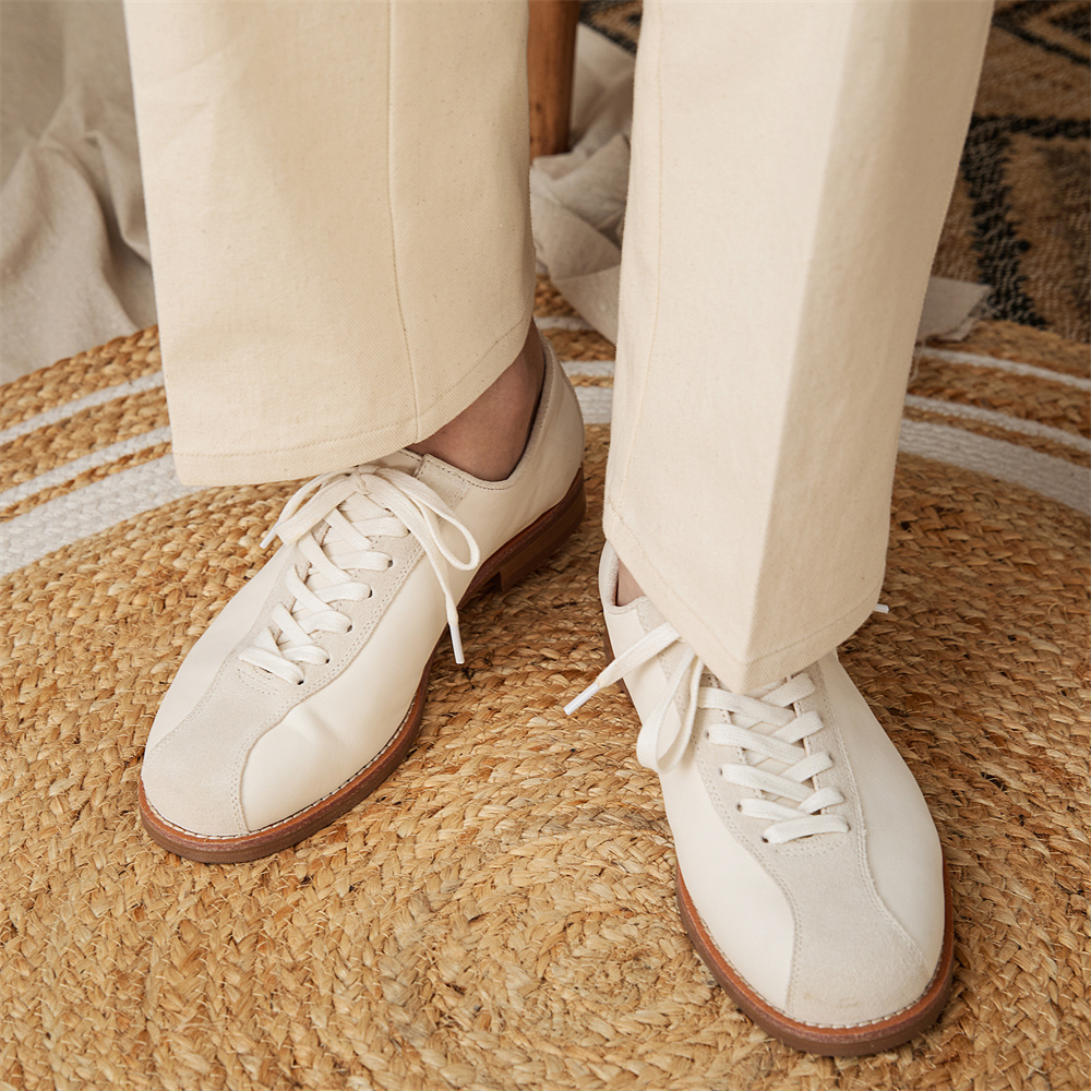 Men's Vintage Top Layer Cowhide Platform Shoes foto 4