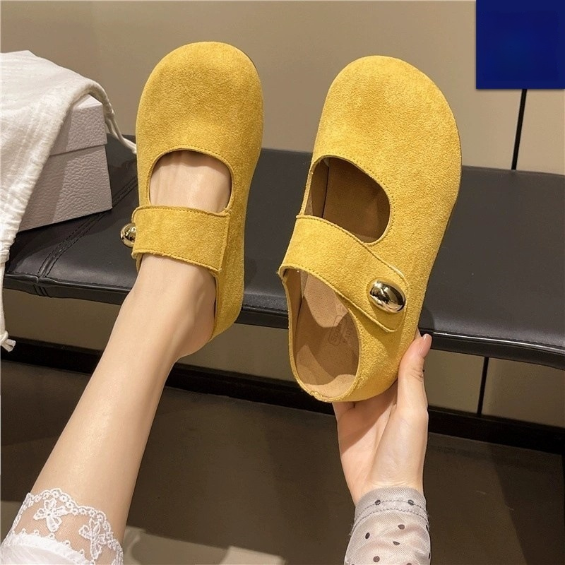 Height-increasing Summer Fashionable French-style Slip-on Half-enclosed Slippers foto 5