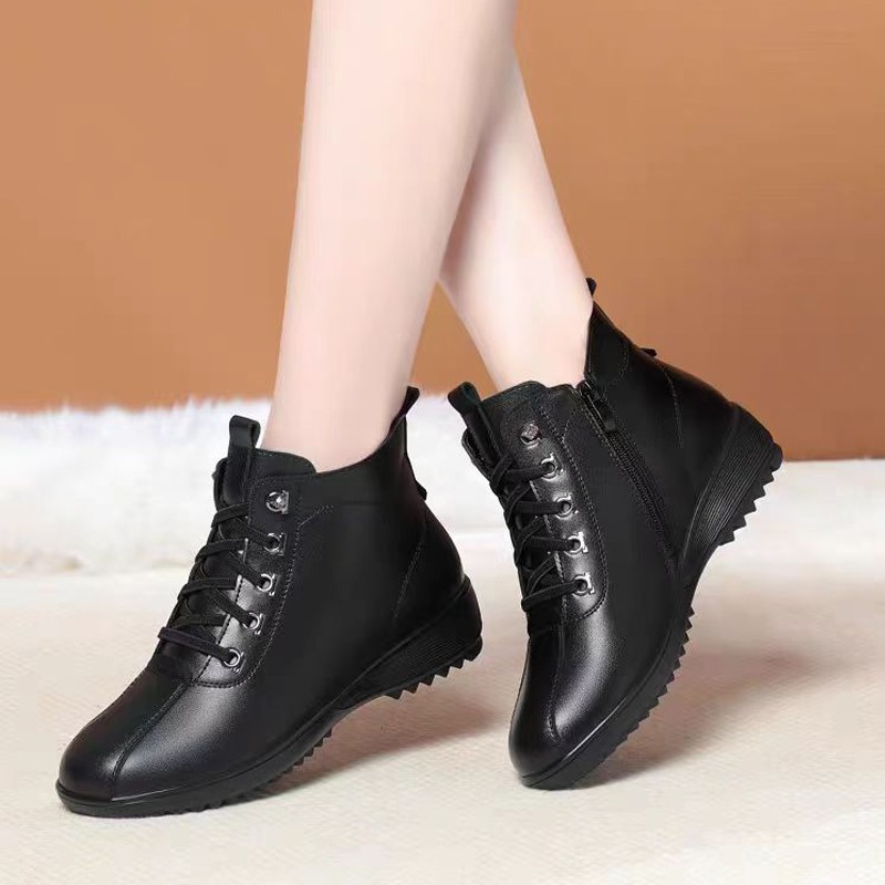 Women's Leather Shoes Casual Fashion Lightweight Comfortable foto 5