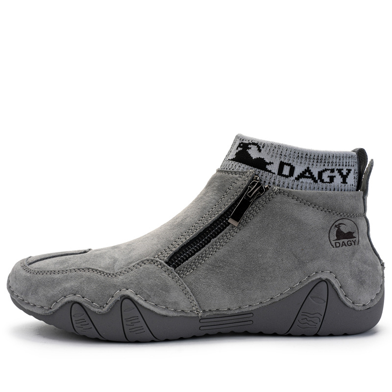 Martin Boots Men's Genuine Leather Plus Size Men's Shoes Independent Station High-top Wear-resistant Outdoor Break foto 2