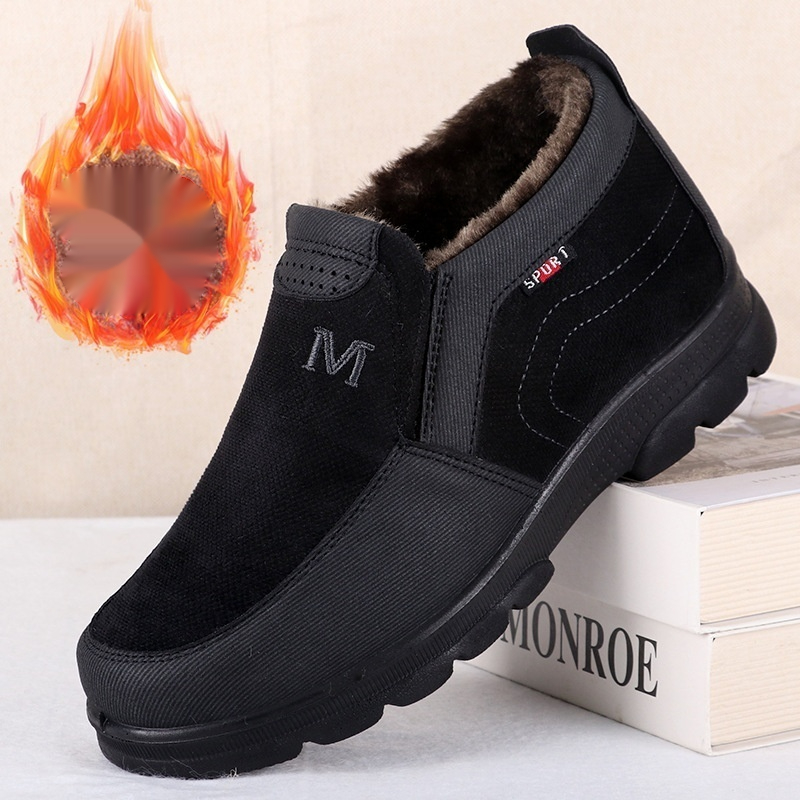 Winter Elderly Cotton Shoes Polyurethane Thick Cotton Boots Thick Warm foto 5
