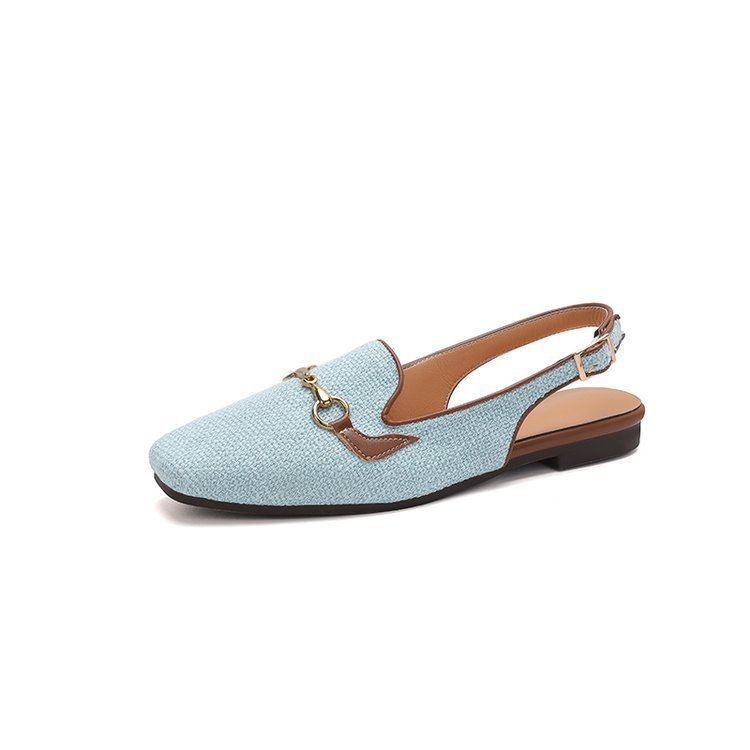 Women's Korean-style Fashion Closed Toe Casual Metal Chain Sandals foto 2