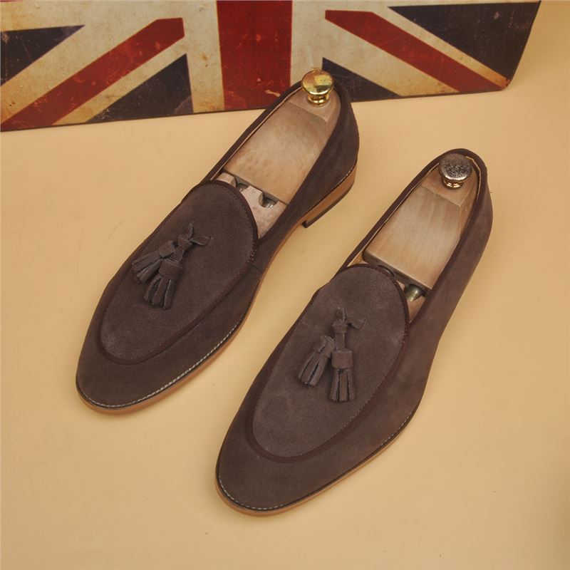 Breathable Mens Slip-on Loafers With A Pointed Toe In A Classic British Style foto 2
