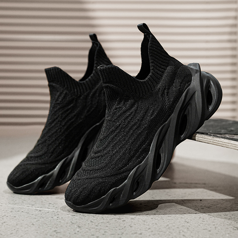 New Summer Flyknit Mesh Breathable Soft-Soled Sock Shoes foto 2