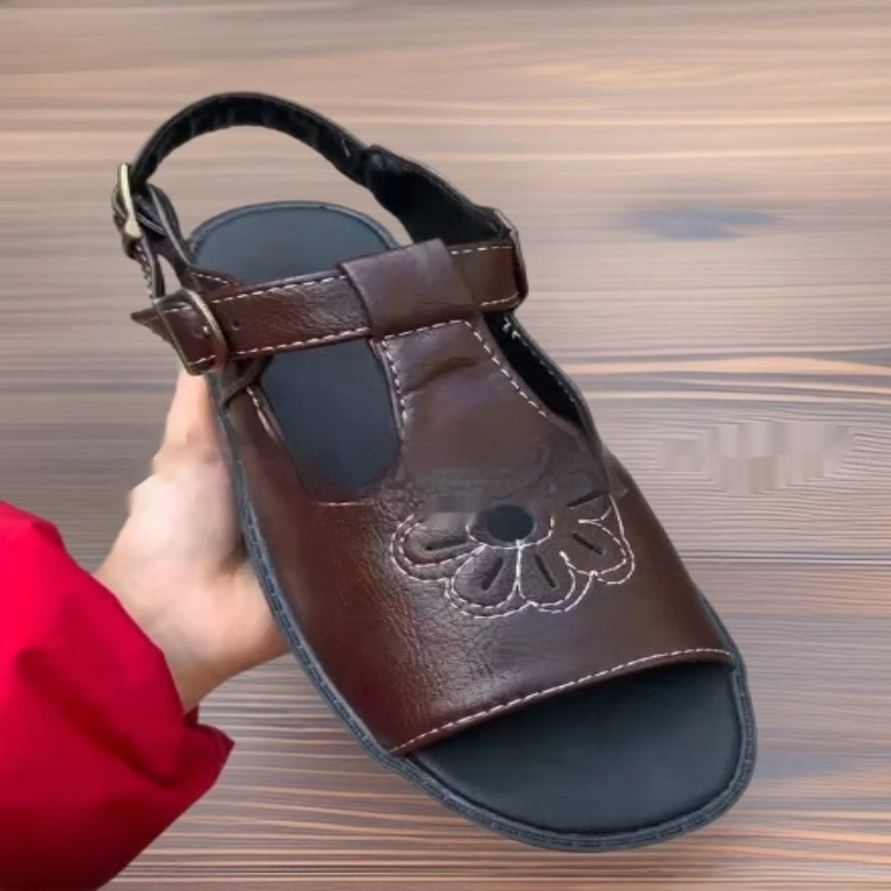 Men's Personalized Embroidered Beach Sandals foto 3