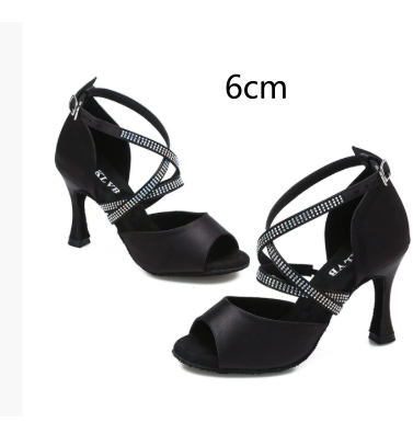 Hot Drilling Latin Dance Shoes Soft Bottom foto 5