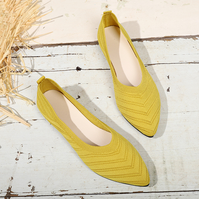Pointed Toe Low-cut Women's Breathable Flat Shoes foto 2