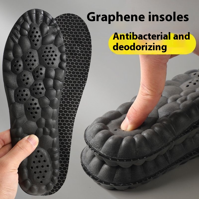 Antibacterial Deodorant Massage Sports Graphene Insole foto 2