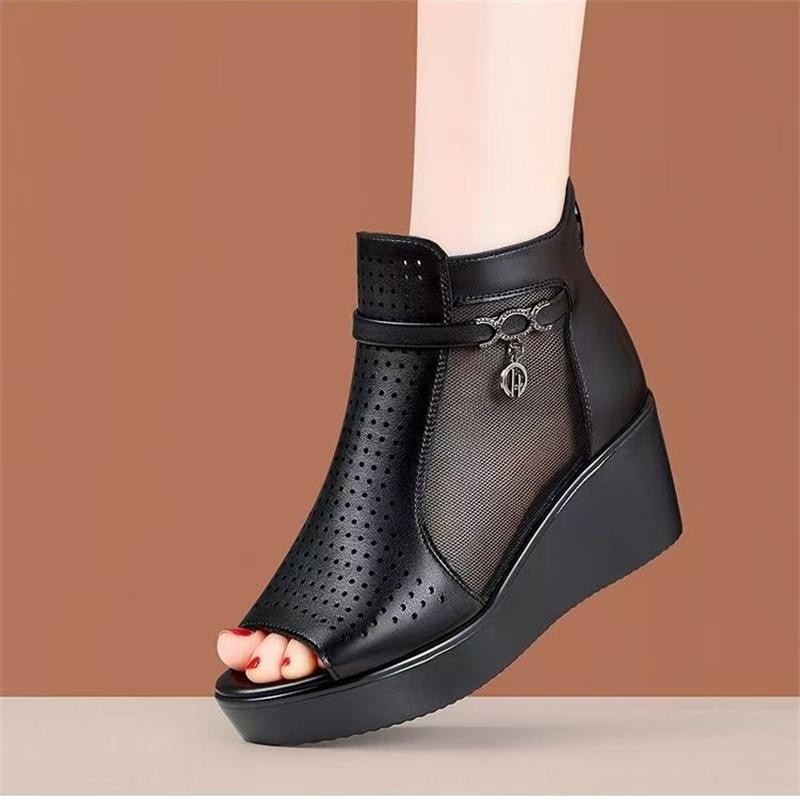Summer New Breathable Mid Heel Sandals foto 2