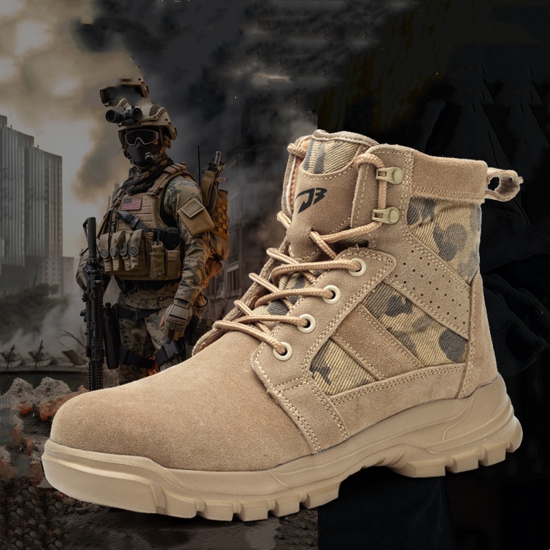 Combat Boots Male High Ankle Safety Shoes foto 5