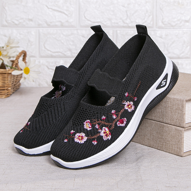 Casual Slip-on Shoes With Shallow Openings And Embroidery foto 5
