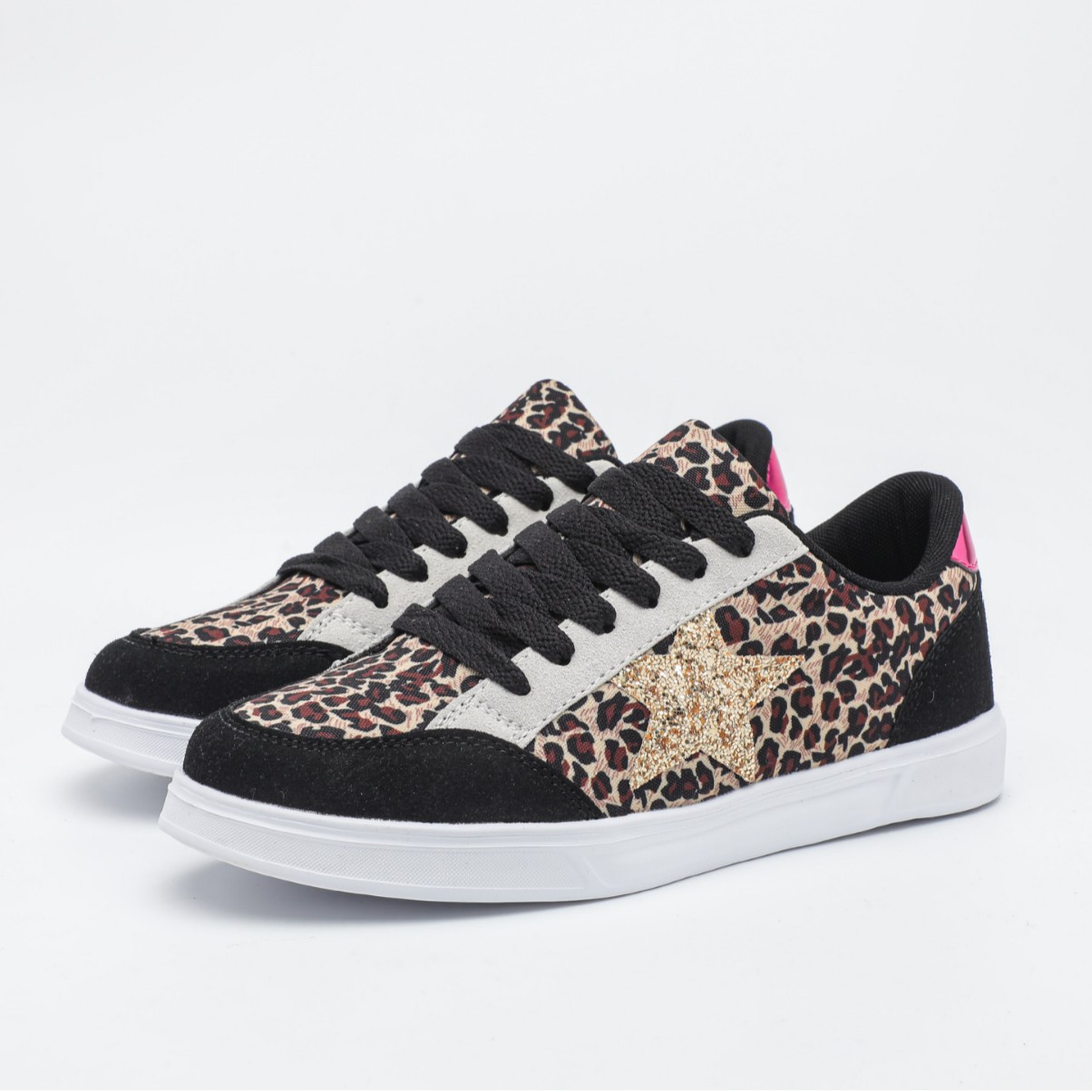 Women's Trendy Casual Sneaker Couple Leopard Print All-match Sequins foto 4
