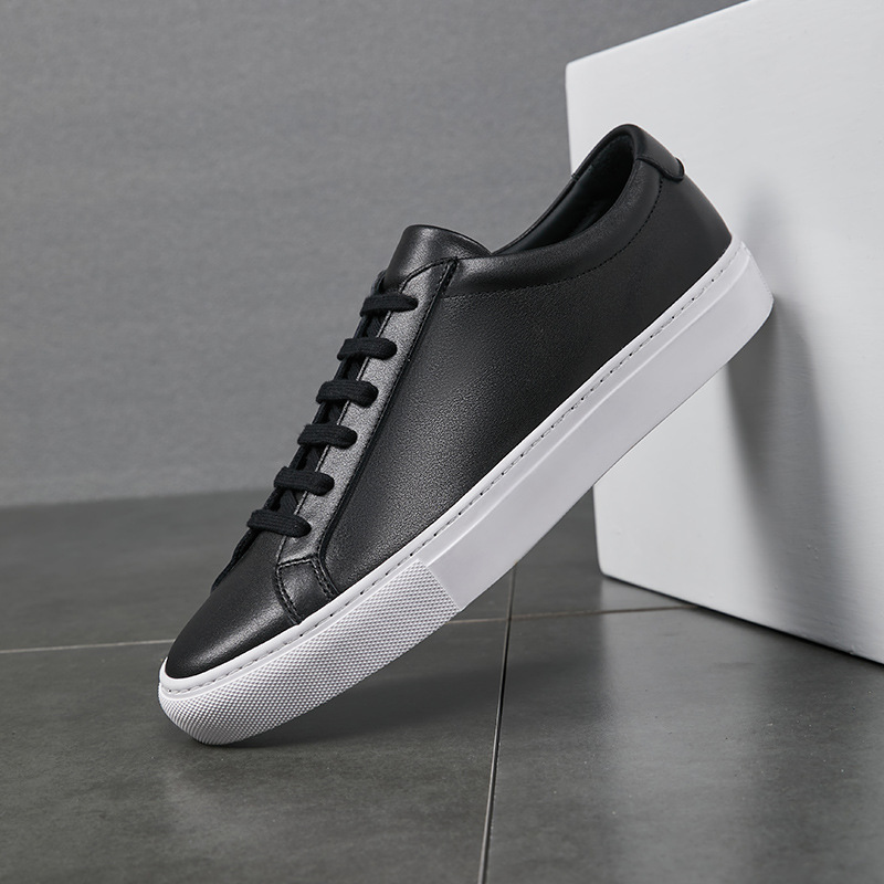 Men's Fashion Casual Leather Shoes Platform foto 4