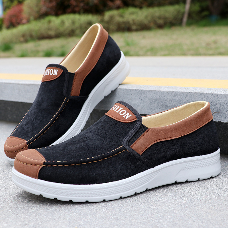 Mens Breathable Slip-on Casual Cloth Shoes foto 2