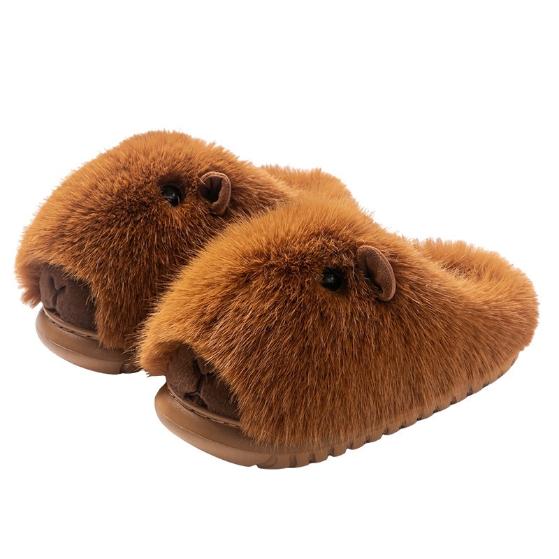 Autumn And Winter Fashionable Cartoon Plush Slippers foto 3