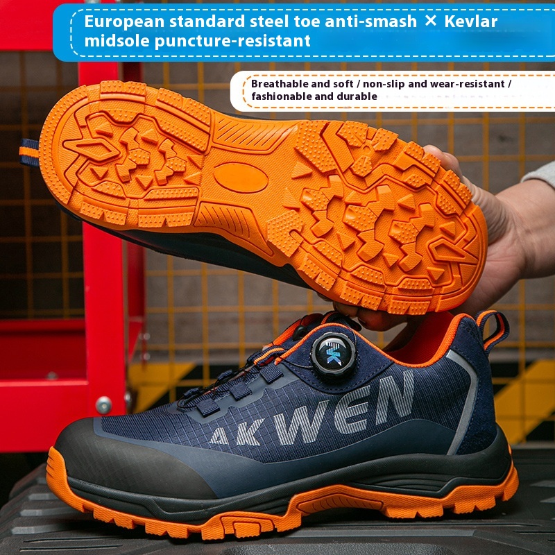 Men's Safety Shoes Anti-smashing And Anti-penetration Non-slip foto 4