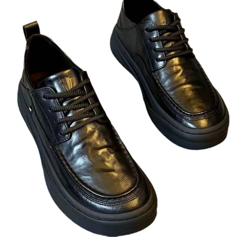 New Mens Lightweight Leather Shoes With Soft Soles foto 2