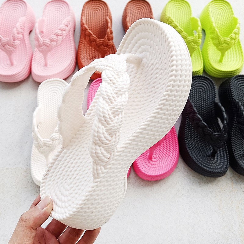EVA Candy Color Soft Bottom Clip Toe Flip-flops foto 3