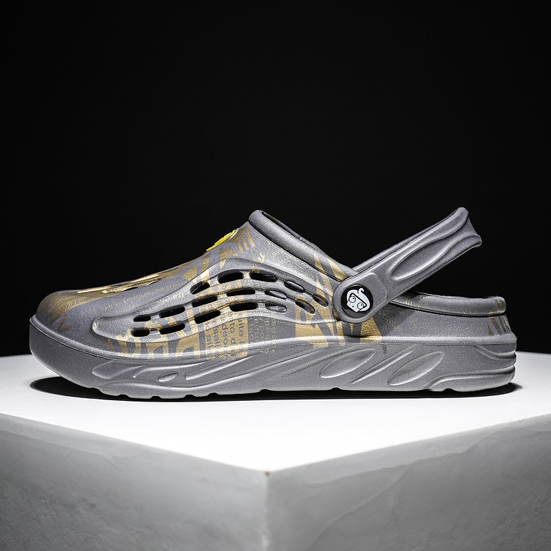 Men's Hole Shoes Plus Size Slippers Toe Cap foto 2