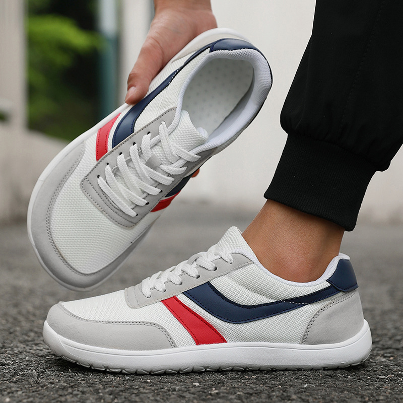 Men's And Women's Same Summer Breathable Botton Width Feet Fat Casual Mesh Sneakers foto 2