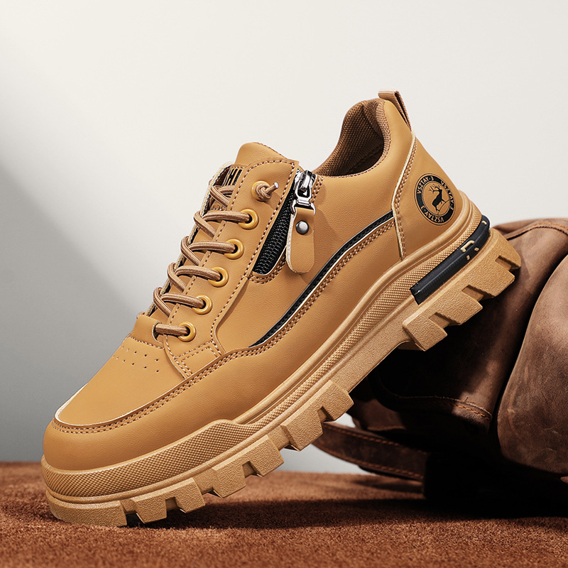 Versatile Mens Chunky Soled Sneakers foto 2