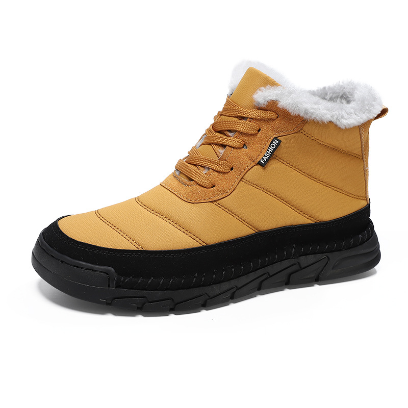 Mens Mid-Cut Snow Boots With Cotton-Lined Non-Slip Outsoles foto 3
