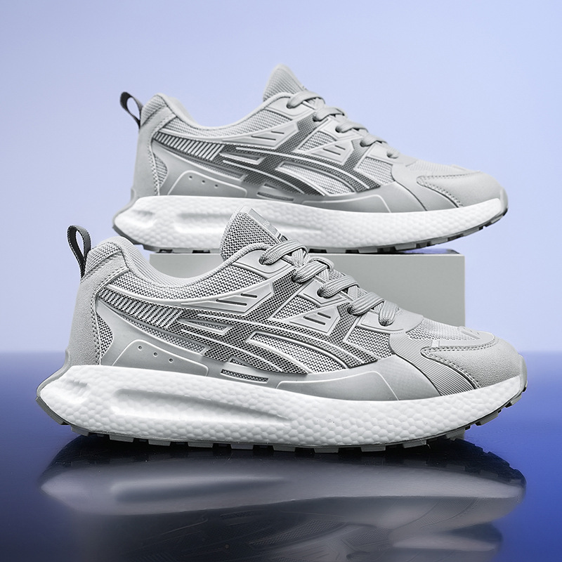 Casual Rubber Non-slip All-matching Popcorn Shock Absorption Sneaker foto 2